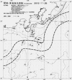 一都三県漁海況速報、関東・東海海況速報(2012/07/26)