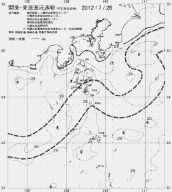 一都三県漁海況速報、関東・東海海況速報(2012/07/28)