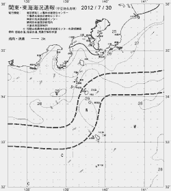 一都三県漁海況速報、関東・東海海況速報(2012/07/30)