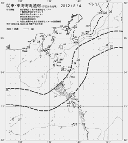 一都三県漁海況速報、関東・東海海況速報(2012/08/04)