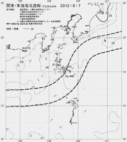 一都三県漁海況速報、関東・東海海況速報(2012/08/07)