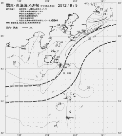 一都三県漁海況速報、関東・東海海況速報(2012/08/09)