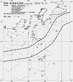 一都三県漁海況速報、関東・東海海況速報(2012/08/11)