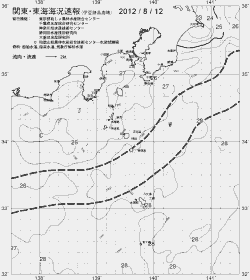 一都三県漁海況速報、関東・東海海況速報(2012/08/12)