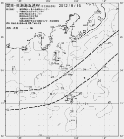 一都三県漁海況速報、関東・東海海況速報(2012/08/16)
