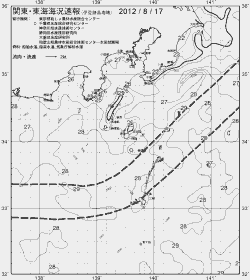 一都三県漁海況速報、関東・東海海況速報(2012/08/17)