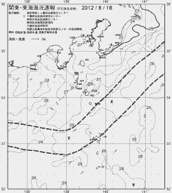 一都三県漁海況速報、関東・東海海況速報(2012/08/18)