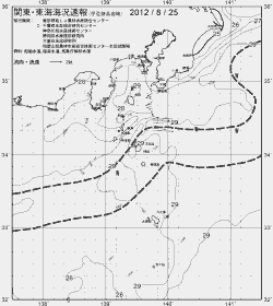 一都三県漁海況速報、関東・東海海況速報(2012/08/25)