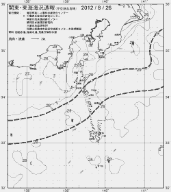 一都三県漁海況速報、関東・東海海況速報(2012/08/26)