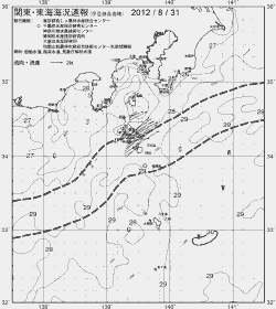 一都三県漁海況速報、関東・東海海況速報(2012/08/31)