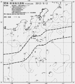 一都三県漁海況速報、関東・東海海況速報(2012/09/02)