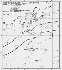 一都三県漁海況速報、関東・東海海況速報(2012/09/03)
