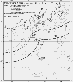 一都三県漁海況速報、関東・東海海況速報(2012/09/04)