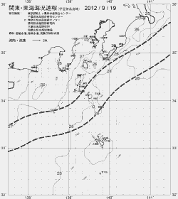 一都三県漁海況速報、関東・東海海況速報(2012/09/19)
