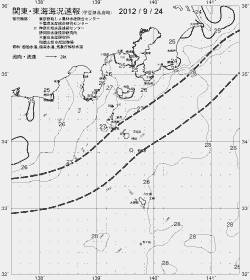 一都三県漁海況速報、関東・東海海況速報(2012/09/24)