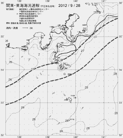 一都三県漁海況速報、関東・東海海況速報(2012/09/28)
