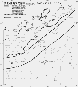 一都三県漁海況速報、関東・東海海況速報(2012/10/08)