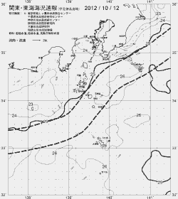 一都三県漁海況速報、関東・東海海況速報(2012/10/12)