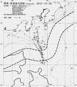 一都三県漁海況速報、関東・東海海況速報(2012/10/26)