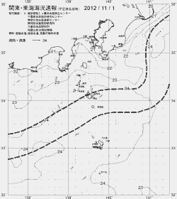 一都三県漁海況速報、関東・東海海況速報(2012/11/01)
