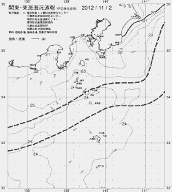 一都三県漁海況速報、関東・東海海況速報(2012/11/02)