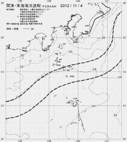 一都三県漁海況速報、関東・東海海況速報(2012/11/04)