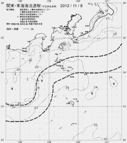 一都三県漁海況速報、関東・東海海況速報(2012/11/08)