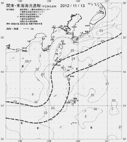 一都三県漁海況速報、関東・東海海況速報(2012/11/13)