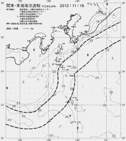 一都三県漁海況速報、関東・東海海況速報(2012/11/16)