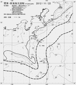 一都三県漁海況速報、関東・東海海況速報(2012/11/22)