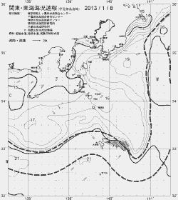 一都三県漁海況速報、関東・東海海況速報(2013/01/08)
