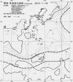 一都三県漁海況速報、関東・東海海況速報(2013/01/18)