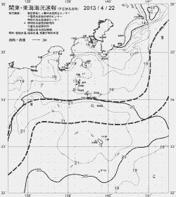 一都三県漁海況速報、関東・東海海況速報(2013/04/22)