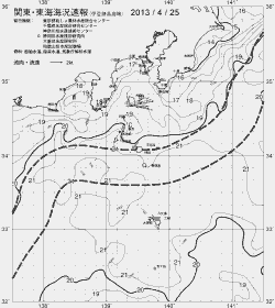 一都三県漁海況速報、関東・東海海況速報(2013/04/25)