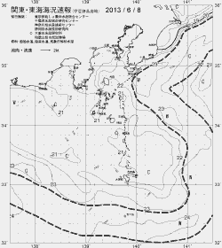 一都三県漁海況速報、関東・東海海況速報(2013/06/08)