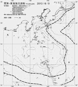 一都三県漁海況速報、関東・東海海況速報(2013/06/09)