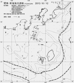 一都三県漁海況速報、関東・東海海況速報(2013/06/12)