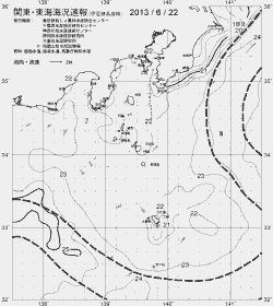 一都三県漁海況速報、関東・東海海況速報(2013/06/22)