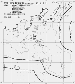 一都三県漁海況速報、関東・東海海況速報(2013/07/01)