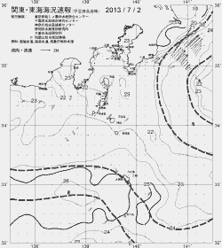 一都三県漁海況速報、関東・東海海況速報(2013/07/02)