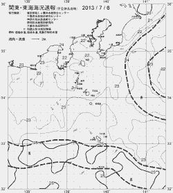 一都三県漁海況速報、関東・東海海況速報(2013/07/06)