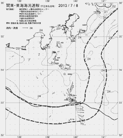 一都三県漁海況速報、関東・東海海況速報(2013/07/08)