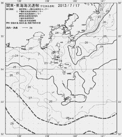 一都三県漁海況速報、関東・東海海況速報(2013/07/17)