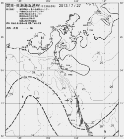 一都三県漁海況速報、関東・東海海況速報(2013/07/27)