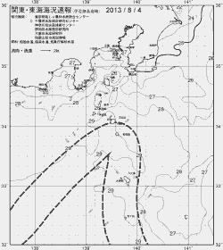 一都三県漁海況速報、関東・東海海況速報(2013/08/04)