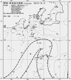 一都三県漁海況速報、関東・東海海況速報(2013/08/05)