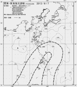 一都三県漁海況速報、関東・東海海況速報(2013/08/07)