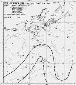 一都三県漁海況速報、関東・東海海況速報(2013/08/10)