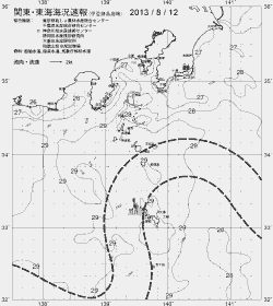一都三県漁海況速報、関東・東海海況速報(2013/08/12)
