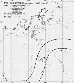 一都三県漁海況速報、関東・東海海況速報(2013/08/16)